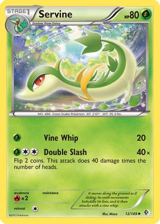 Servine (/149) Reverse Holofoil [BW: Boundaries Crossed] Pokemon Single Pokémon