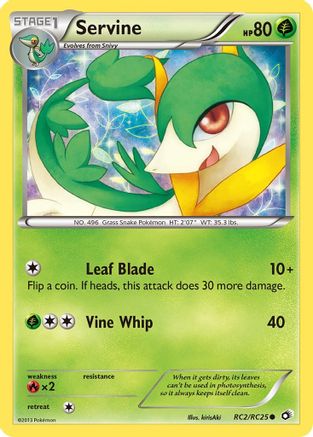 Servine (RC2/113) Holofoil [BW: Legendary Treasures Radiant Collection] Pokemon Single Pokémon