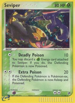 Seviper (/100) Reverse Holofoil [EX: Sandstorm] Pokemon Single Pokémon