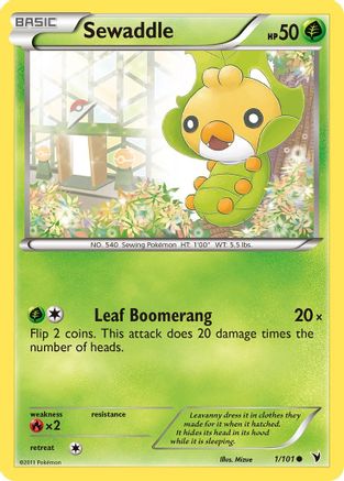 Sewaddle (/101) [BW: Noble Victories] Pokemon Single Pokémon