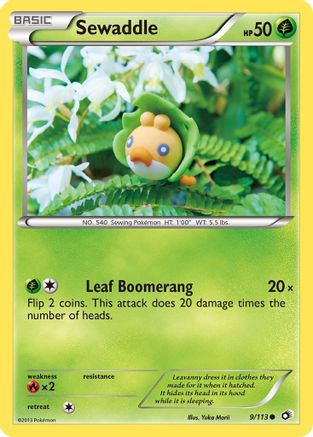 Sewaddle (9/113) [BW: Legendary Treasures] Pokemon Single Pokémon