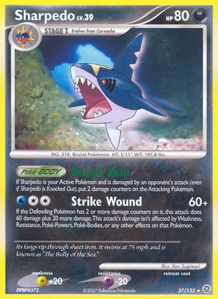 Sharpedo (/132) Reverse Holofoil [DP: Secret Wonders] Pokemon Single Pokémon