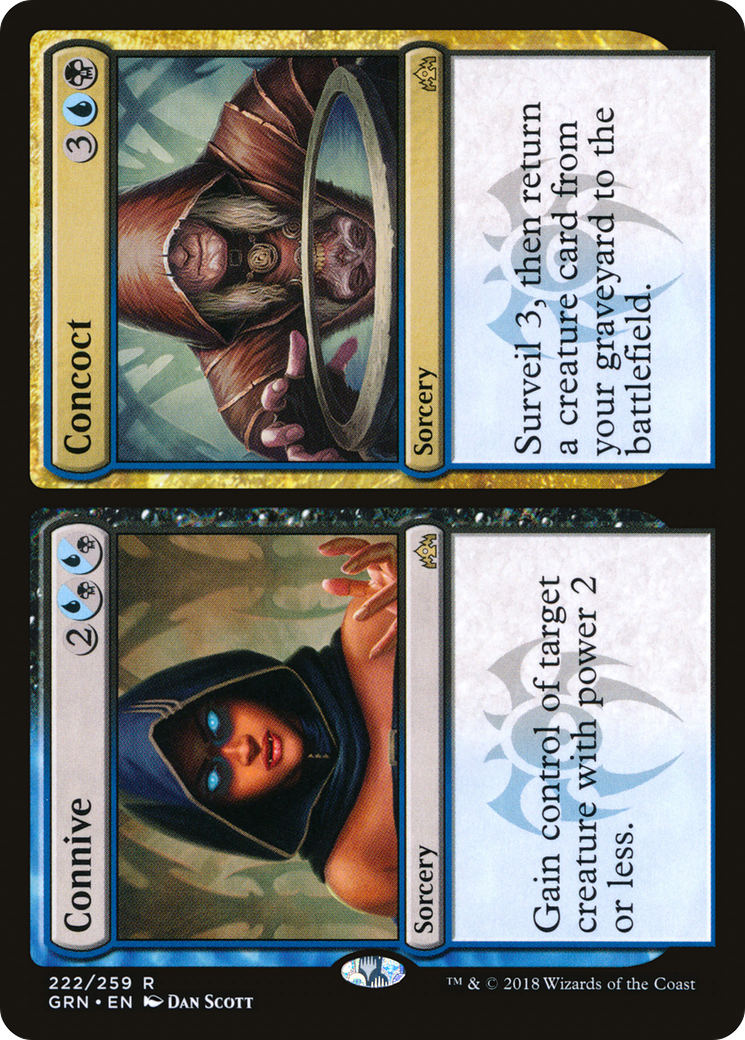 Connive // Concoct (GRN-222) [Guilds of Ravnica] MTG Single Wizards of the Coast
