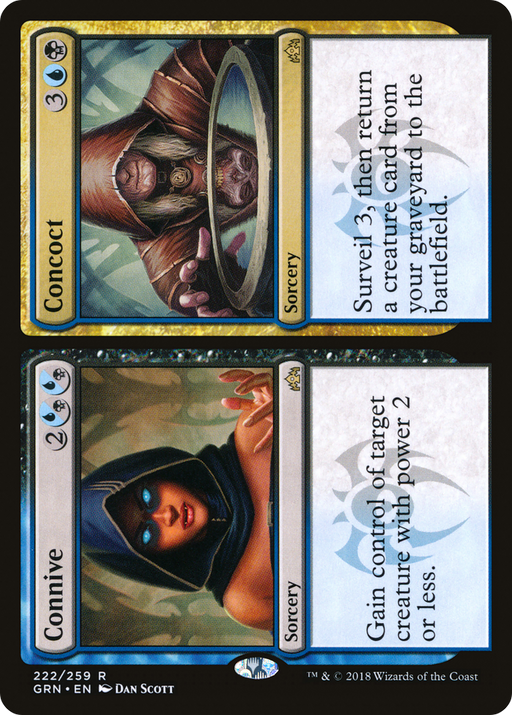 Connive // Concoct (GRN-222) [Guilds of Ravnica] MTG Single Wizards of the Coast