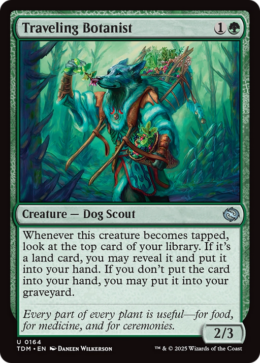 Traveling Botanist (TDM-164) [Tarkir: Dragonstorm] Foil MTG Single Wizards of the Coast