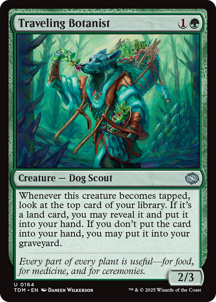 Traveling Botanist (TDM-164) [Tarkir: Dragonstorm] MTG Single Wizards of the Coast