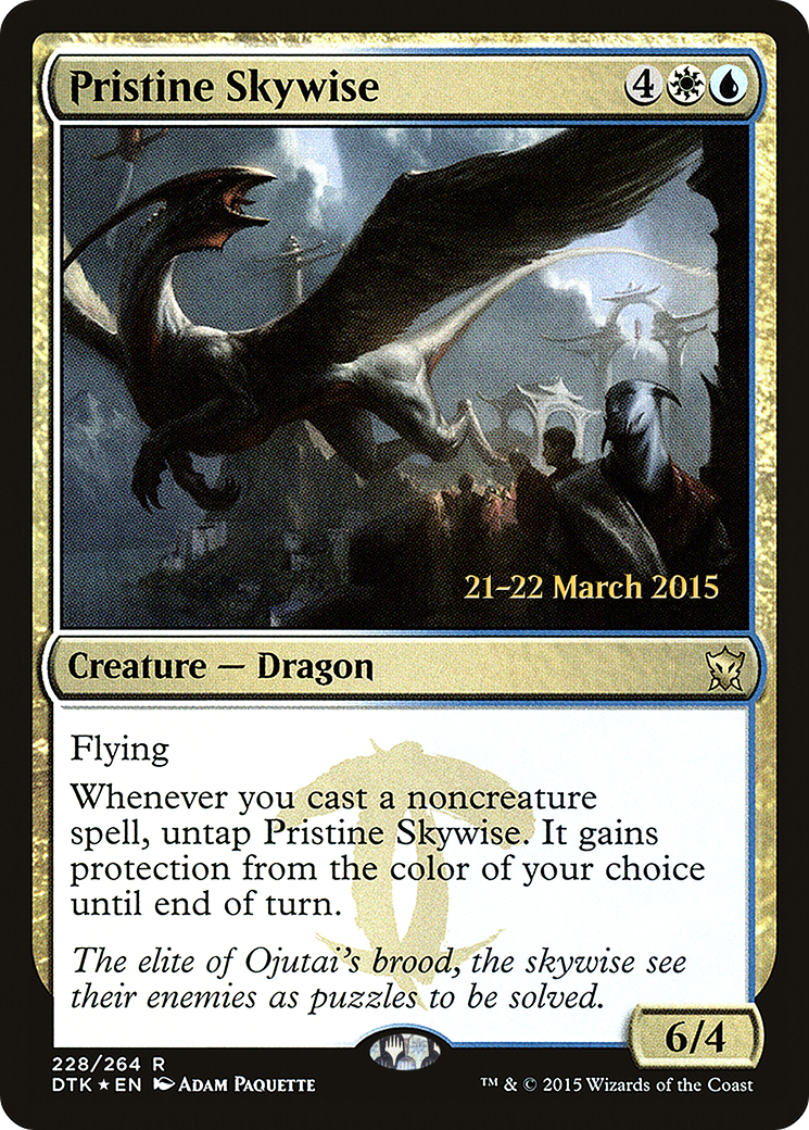 Pristine Skywise (PRE-228S) [Dragons of Tarkir Promos] Foil MTG Single Wizards of the Coast