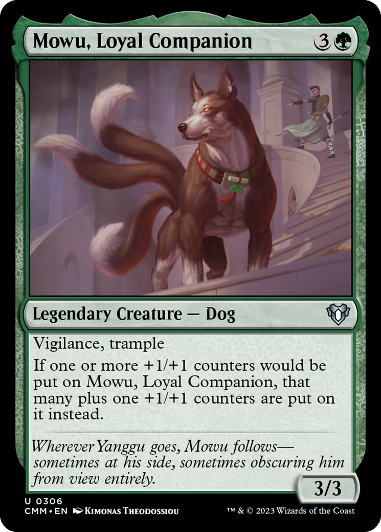 Mowu, Loyal Companion (CMM-306) [Commander Masters] MTG Single Wizards of the Coast