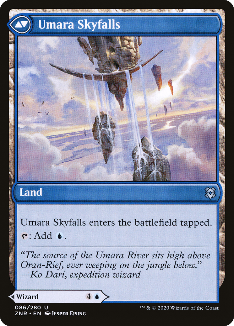 Umara Wizard // Umara Skyfalls (ZNR-086) [Zendikar Rising] Foil MTG Single Wizards of the Coast