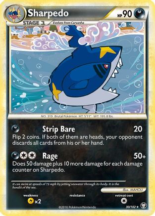 Sharpedo (/102) [HGSS: Triumphant] Pokemon Single Pokémon