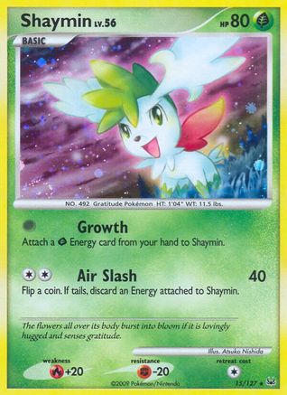 Shaymin (15) (/127) Reverse Holofoil [Platinum: Base set] Pokemon Single Pokémon