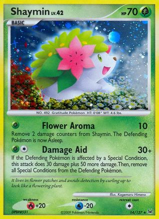 Shaymin (14) (/127) Reverse Holofoil [Platinum: Base set] Pokemon Single Pokémon