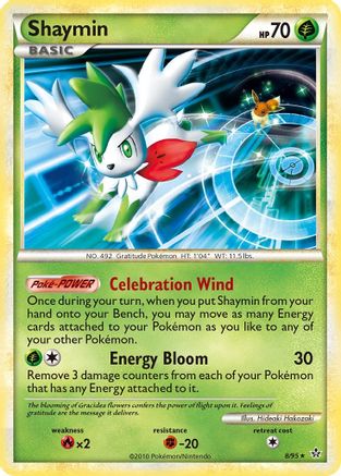 Shaymin (/95) Holofoil [HGSS: Unleashed] Pokemon Single Pokémon