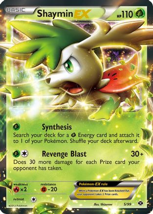 Shaymin EX 5/99 Holofoil [BW: Next Destinies] Pokemon Single Pokémon