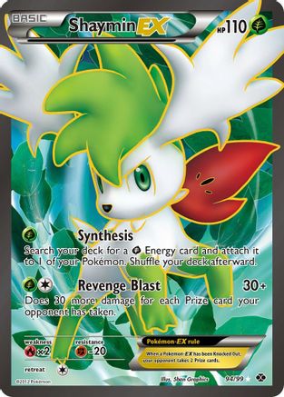 Shaymin EX (94 Full Art) (/99) Holofoil [BW: Next Destinies] Pokemon Single Pokémon
