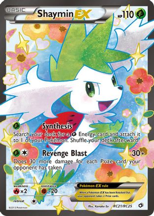 Shaymin EX (Full Art) (RC21/113) - [BW: Legendary Treasures Radiant Collection] Holofoil Pokemon Single Pokémon