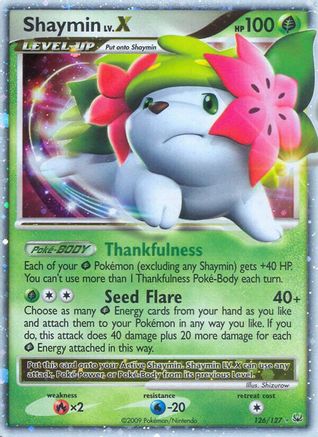 Shaymin Lv.X (Land Forme) (/127) Holofoil [Platinum: Base set] Pokemon Single Pokémon