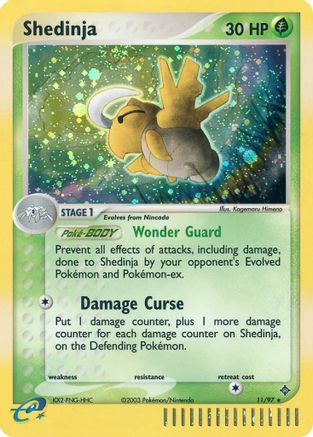 Shedinja (/97) Reverse Holofoil [EX: Dragon] Pokemon Single Pokémon