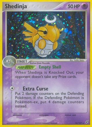 Shedinja (/107) Holofoil [EX: Deoxys] Pokemon Single Pokémon
