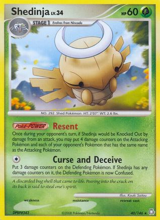 Shedinja (/146) Reverse Holofoil [DP: Legends Awakened] Pokemon Single Pokémon