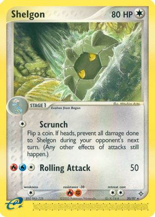 Shelgon - 20/97 (20/97) [EX: Dragon] Pokemon Single Pokémon