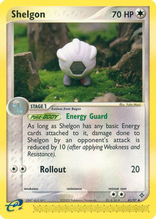 Shelgon - 41/97 (41/97) Reverse Holofoil [EX: Dragon] Pokemon Single Pokémon