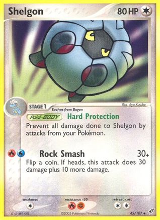 Shelgon (/107) [EX: Deoxys] Pokemon Single Pokémon