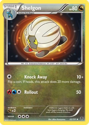 Shelgon (/101) Reverse Holofoil [BW: Plasma Blast] Pokemon Single Pokémon