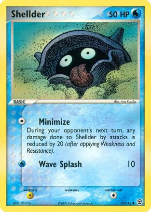 Shellder (/112) Reverse Holofoil [FireRed & LeafGreen] Pokemon Single Pokémon
