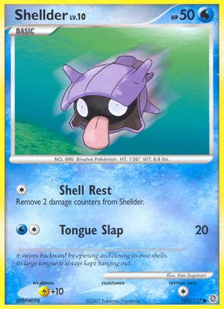 Shellder (/132) [DP: Secret Wonders] Pokemon Single Pokémon