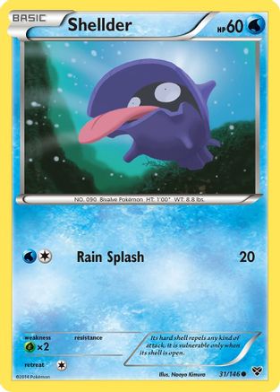 Shellder (/146) Reverse Holofoil [XY: Base Set] Pokemon Single Pokémon