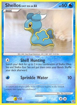 Shellos East Sea 106/132 [DP: Secret Wonders] Pokemon Single Pokémon