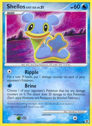 Shellos East Sea (79/111) [Platinum: Rising Rivals] Pokemon Single Pokémon