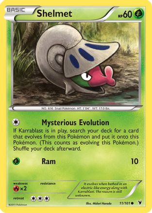Shelmet (/101) Reverse Holofoil [BW: Noble Victories] Pokemon Single Pokémon