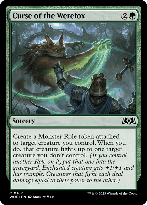 Curse of the Werefox (WOE-167) [Wilds of Eldraine] Foil MTG Single Wizards of the Coast