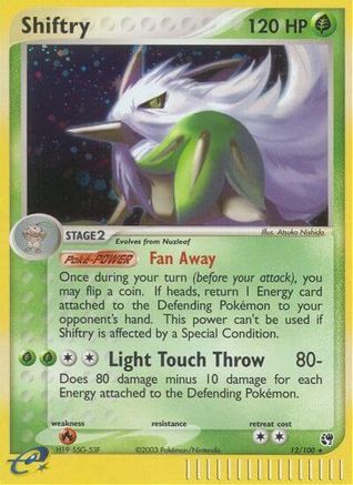 Shiftry - 12/100 (/100) Reverse Holofoil [Sandstorm] Pokemon Single Pokémon