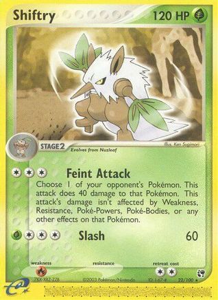 Shiftry - 22/100 (/100) Reverse Holofoil [EX: Sandstorm] Pokemon Single Pokémon