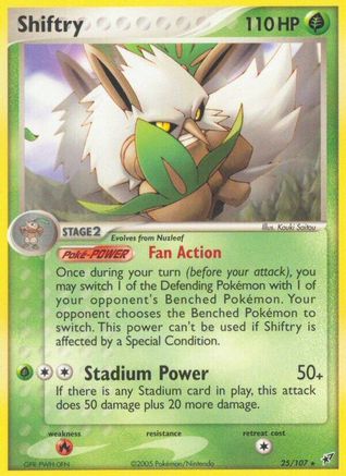 Shiftry (/107) Reverse Holofoil [EX: Deoxys] Pokemon Single Pokémon