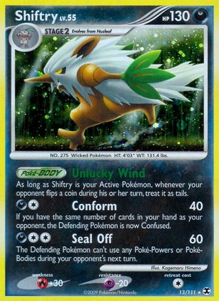 Shiftry (/111) Reverse Holofoil [Platinum: Rising Rivals] Pokemon Single Pokémon