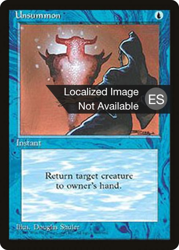 Unsummon (4BB-111) [Fourth Edition Foreign Black Border] MTG Single Wizards of the Coast
