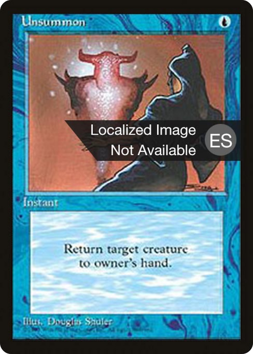Unsummon (4BB-111) [Fourth Edition Foreign Black Border] MTG Single Wizards of the Coast