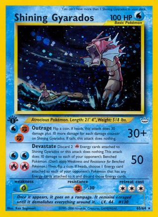 Shining Gyarados (/64) 1st Edition Holofoil [Vintage: Neo Revelation] Pokemon Single Pokémon