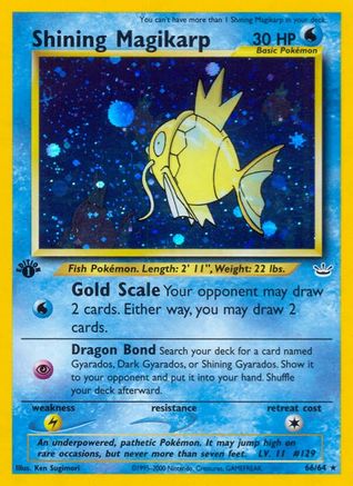 Shining Magikarp (/64) 1st Edition Holofoil [Vintage: Neo Revelation] Pokemon Single Pokémon