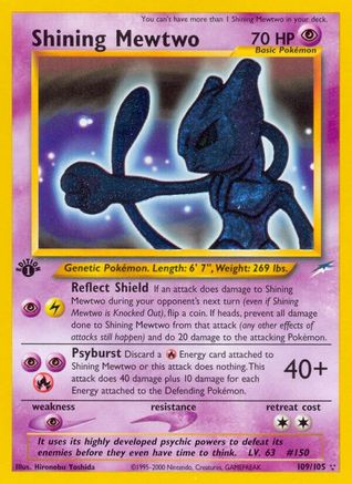 Shining Mewtwo (109/105) - [Vintage: Neo Destiny] Pokemon Single Pokémon