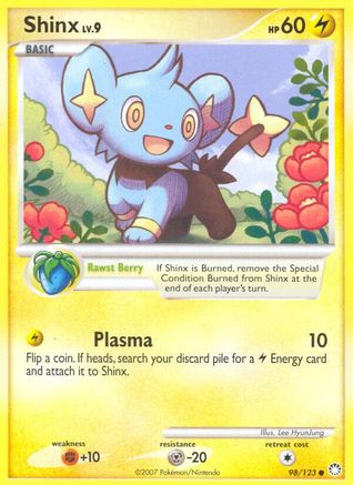 Shinx 98/123 [DP: Mysterious Treasures] Pokemon Single Pokémon