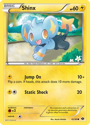 Shinx (42/99) Reverse Holofoil [BW: Next Destinies] Pokemon Single Pokémon