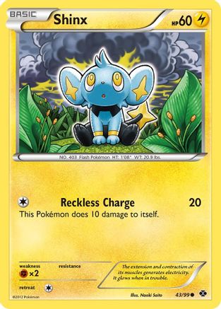 Shinx (43/99) Reverse Holofoil [BW: Next Destinies] Pokemon Single Pokémon