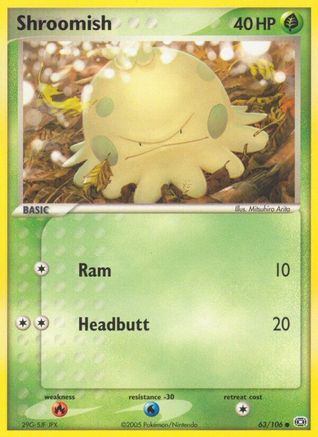 Shroomish (/106) Reverse Holofoil [EX: Emerald] Pokemon Single Pokémon