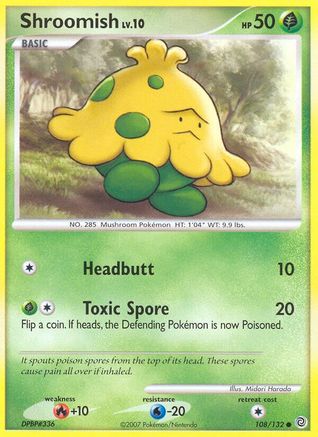 Shroomish (/132) Reverse Holofoil [Secret Wonders] Pokemon Single Pokémon