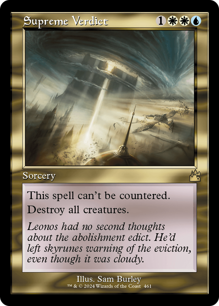 Supreme Verdict (RVR-461) [Ravnica Remastered] Foil MTG Single Wizards of the Coast